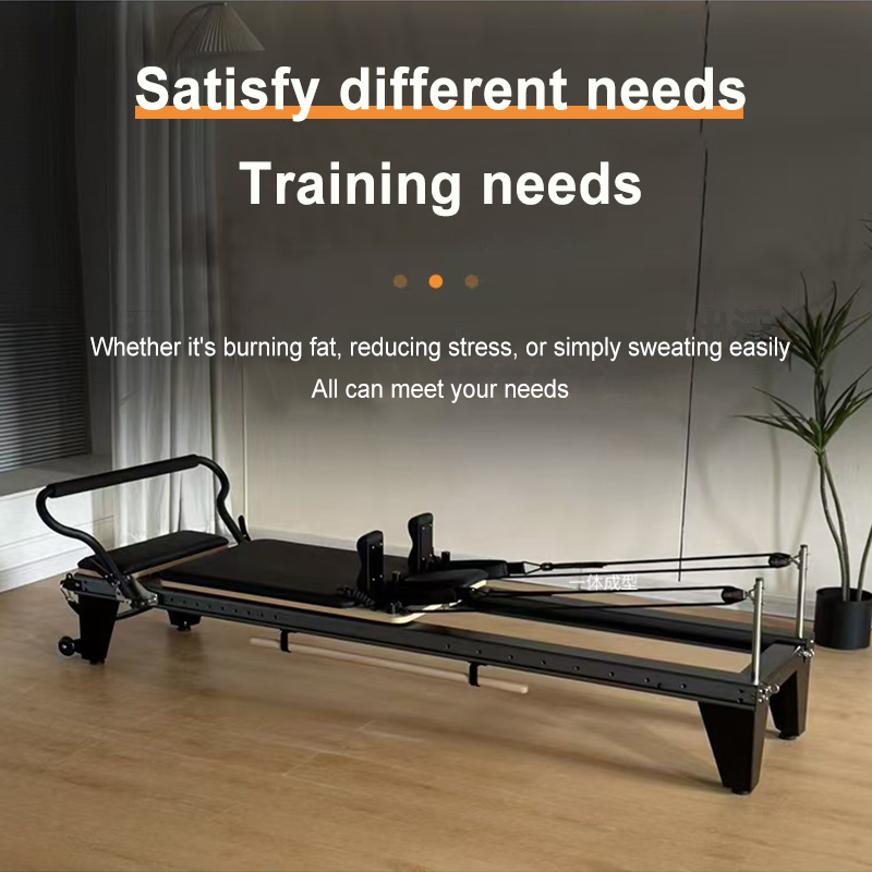 Pilates Yoga For Weight Loss - เตียงโยคะอลูมิเนียมอัลลอยด์สีดำสำหรับขายส่ง ใช้ในบ้านหรือเชิงพาณิชย์ สำหรับลดน้ำหนักและกระชับสัดส่วน ยี่ห้อจิน เสี่ยวเหย่ย