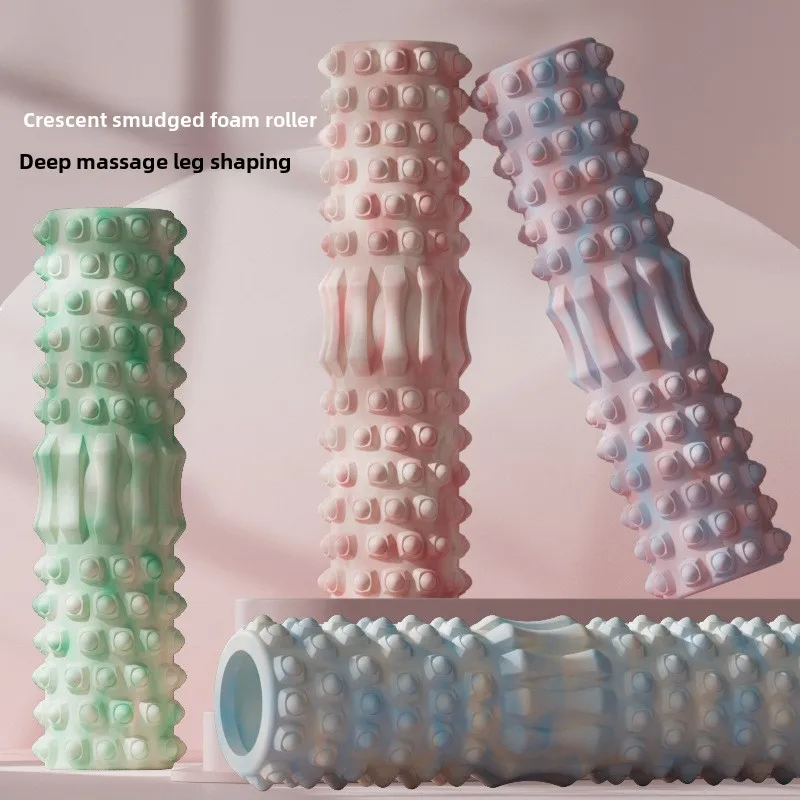 Pilates Yoga Roller - โฟมโรลเลอร์แบบใหม่ สำหรับโยคะ นวดเนื้อเยื่อชั้นลึก บรรเทาอาการปวดหลัง ใช้สำหรับโยคะ พิลาทิส