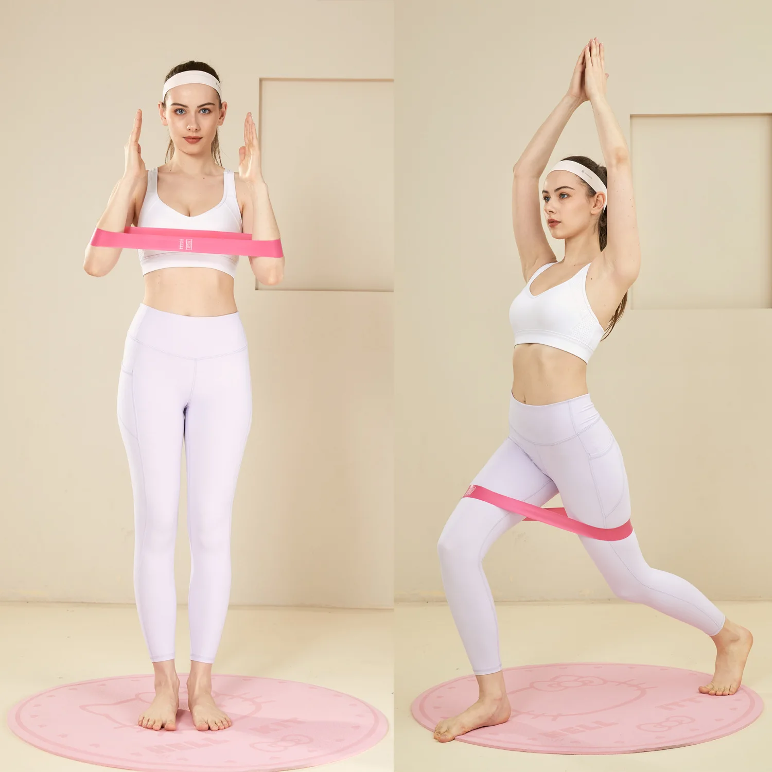 ยางยืดออกกําลังกายแบบยืดหยุ่น  - Pilates Yoga Difference บทวิจารณ์และราคา