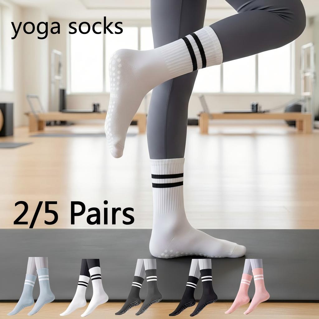 ถุงเท้าโยคะกันลื่นสำหรับผู้หญิ - Pilates Yoga Gym บทวิจารณ์และราคา