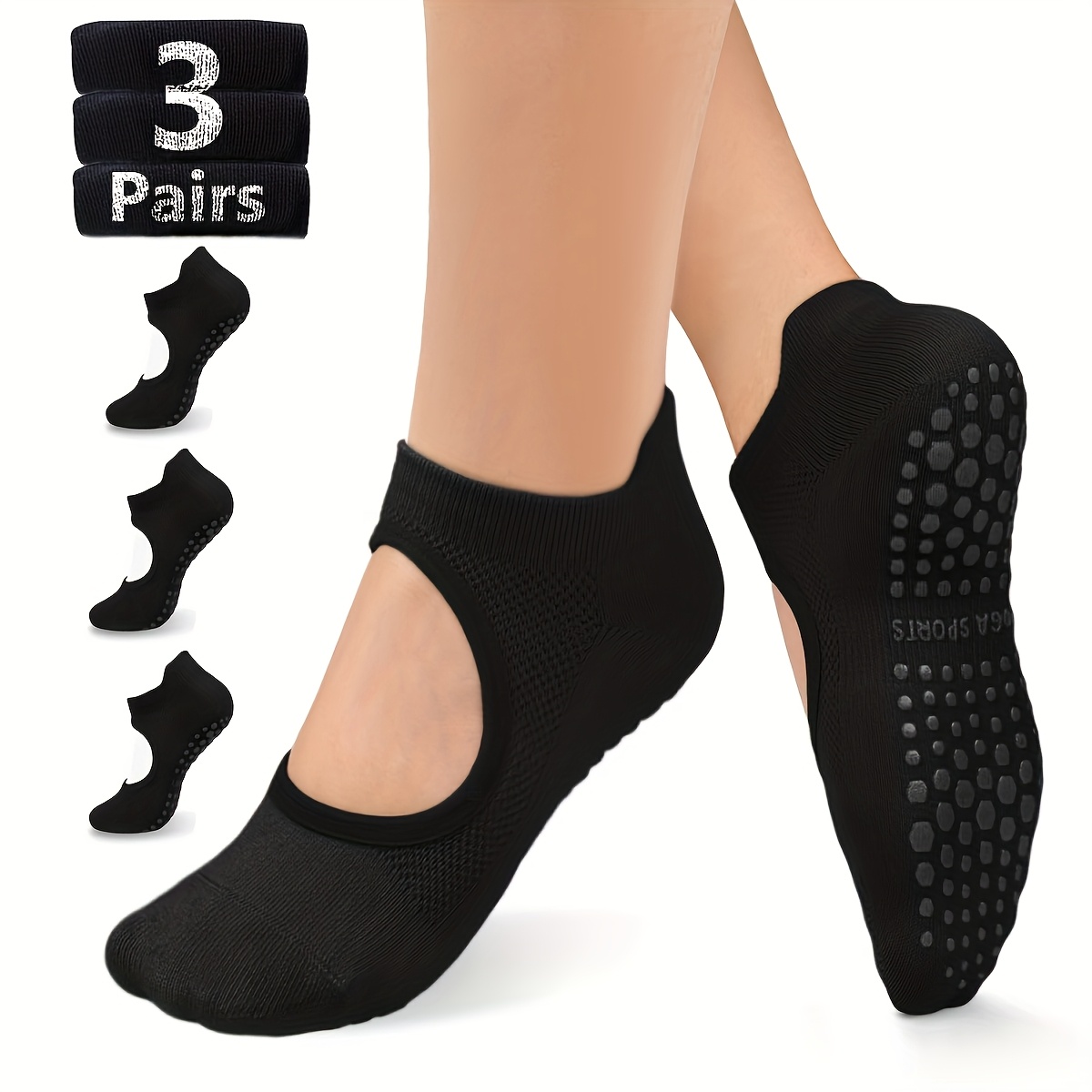 ถุงเท้ากันลื่นสำหรับผู้หญิง สำ - Pilates Yoga And Barre บทวิจารณ์และราคา