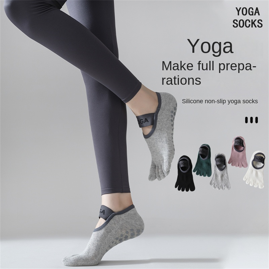 ถุงเท้าพิลาทิสกันลื่นแบบ 5 นิ้ - Pilates Yoga And Barre บทวิจารณ์และราคา
