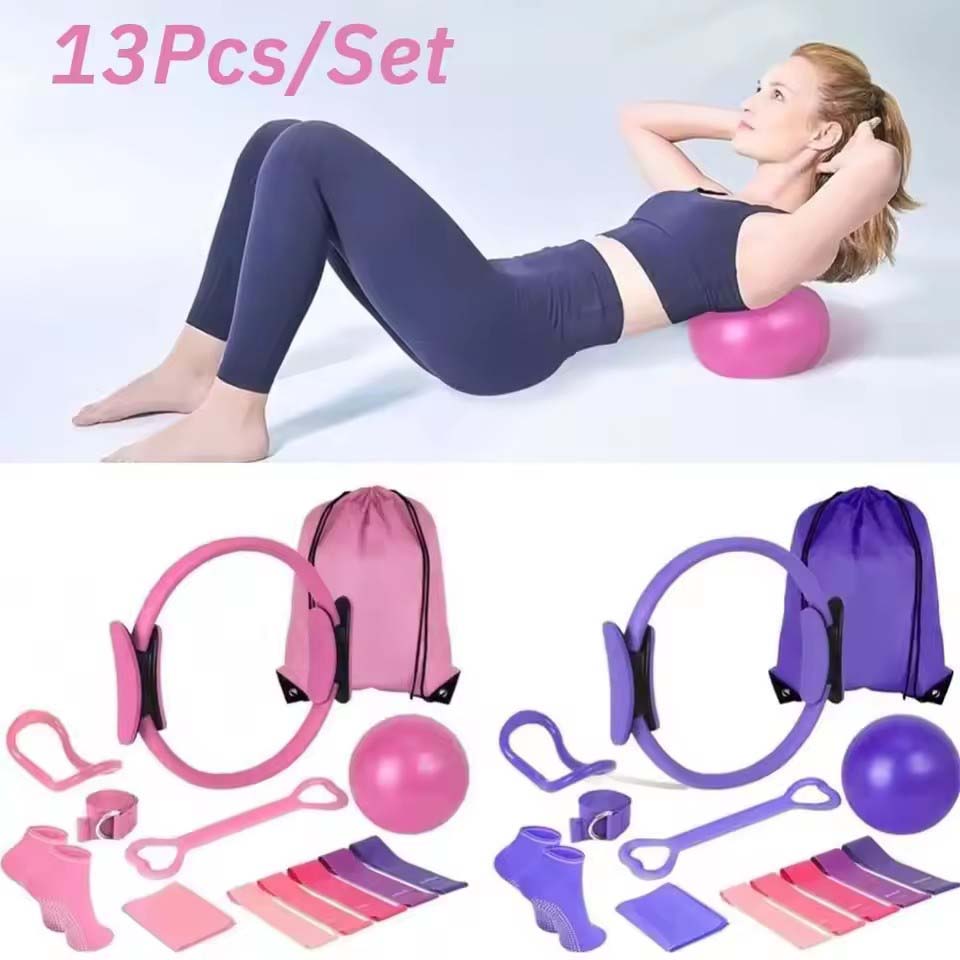 13 ชิ้น/เซ็ต ชุดวงกลมโยคะ ชุดบ - Pilates Yoga For Weight Loss บทวิจารณ์และราคา