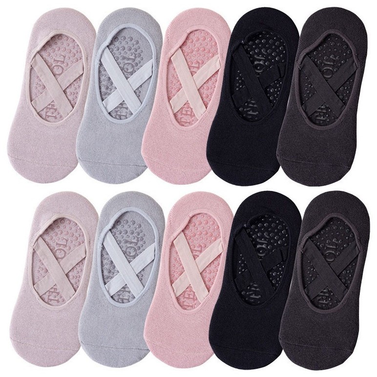 1/3 คู่ ถุงเท้าโยคะ ผู้หญิง ผ้ - Pilates Yoga And Barre บทวิจารณ์และราคา
