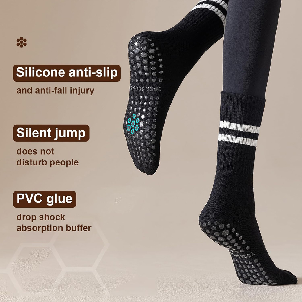 ถุงเท้าโยคะพิลาทิสพร้อมด้ามจับ - Pilates Yoga And Barre บทวิจารณ์และราคา