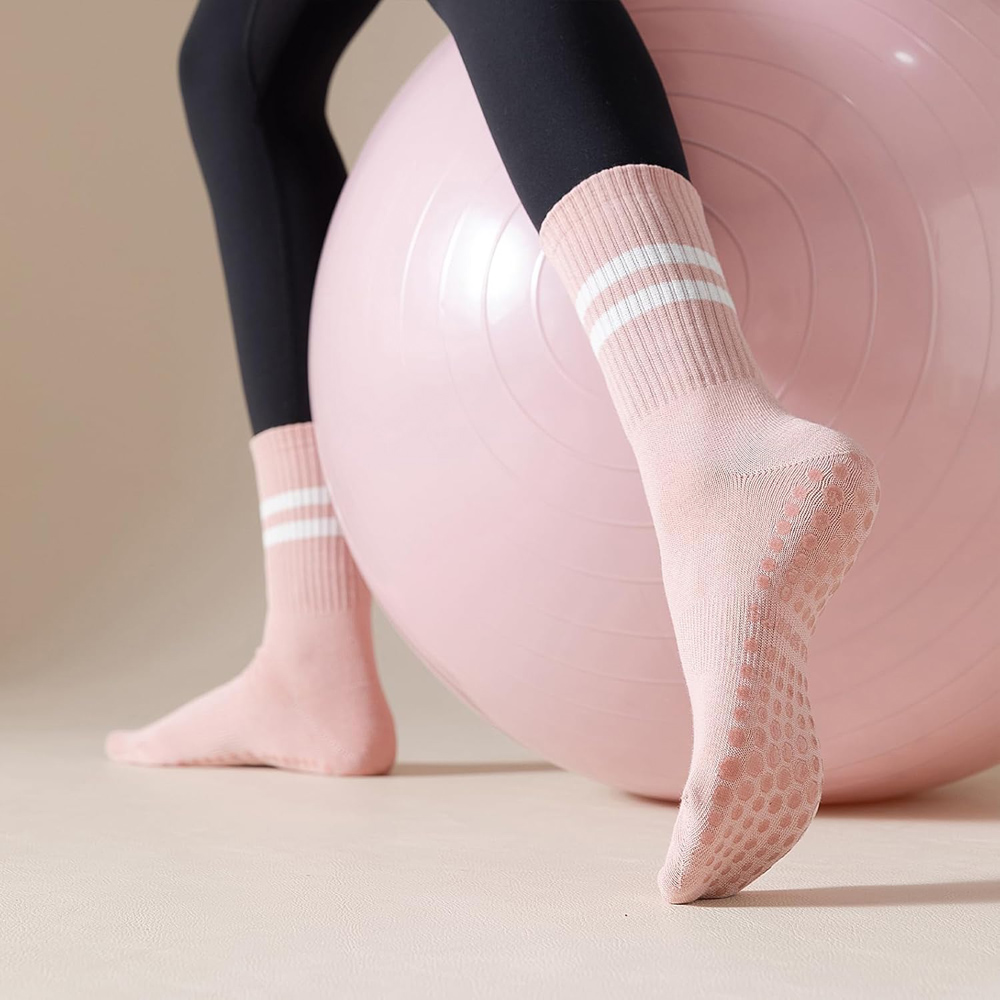 ถุงเท้าโยคะพิลาทิสพร้อมด้ามจับ - Pilates Yoga And Barre บทวิจารณ์และราคา
