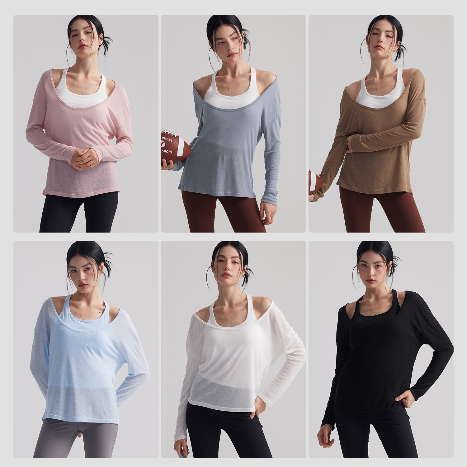 เสื้อคลุมโยคะแขนยาวสำหรับผู้หญ - Pilates Yoga Gym บทวิจารณ์และราคา